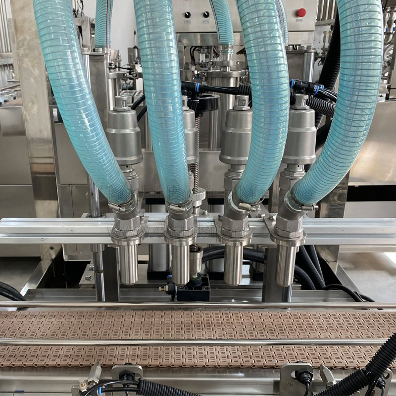 Fruit Vinegar Clam Carrot Aloe Vera Cranberry Apple Juice Coconut Milk Automatic Liquid Flow Gravity Bottle Filling Machine