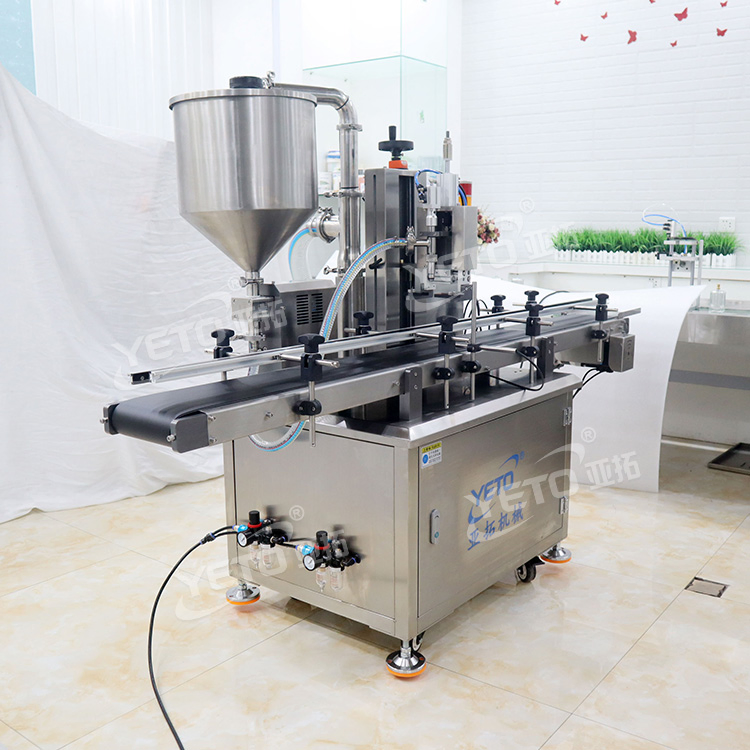 High Speed Liquid Cream Filler Multi Functional Automatic Gear Pump Sauce Filling Machine