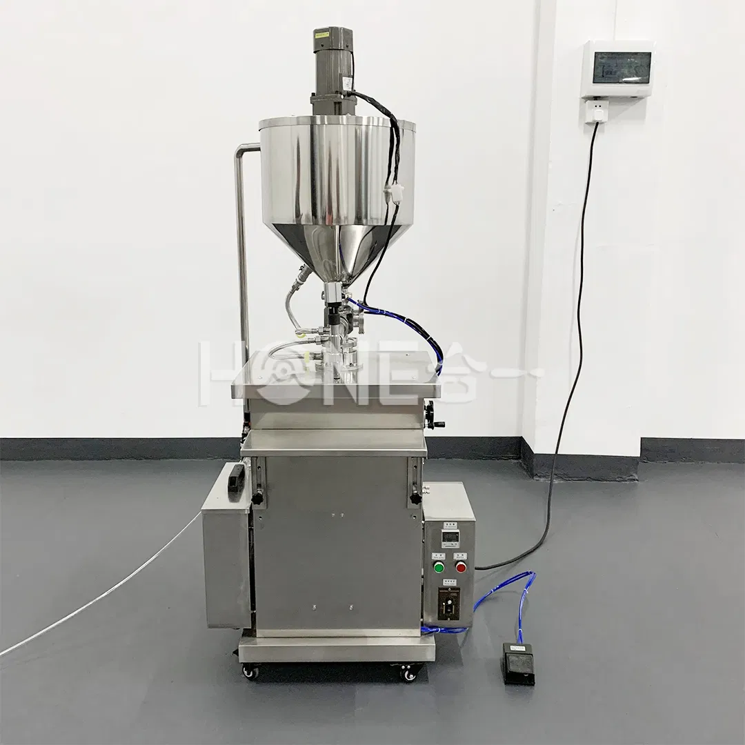 Hone Semi-Automatic Vertical Constant Temperature Filling Machine Single Head Paste Liquid Heating Mixing