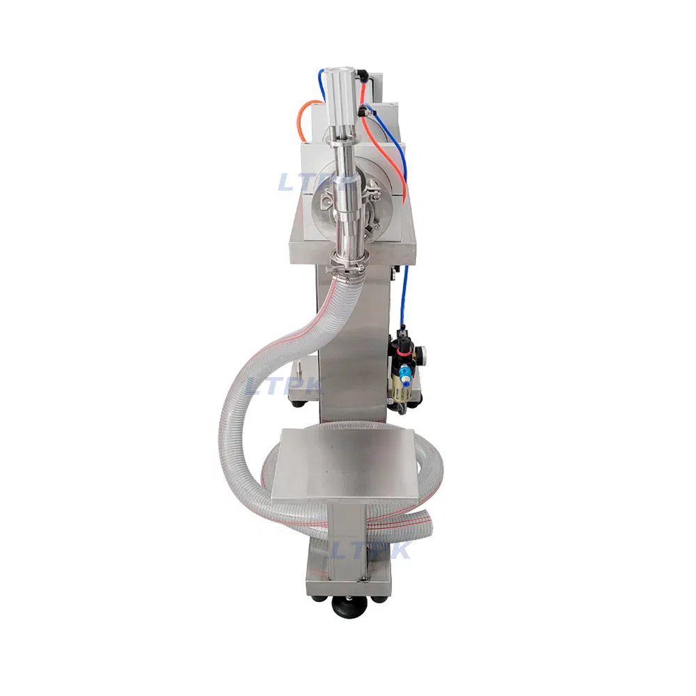 Floor Type Semi Automatic Pneumatic Piston Pump Detergent Juice Oil Bottles Liquid Filling Machine