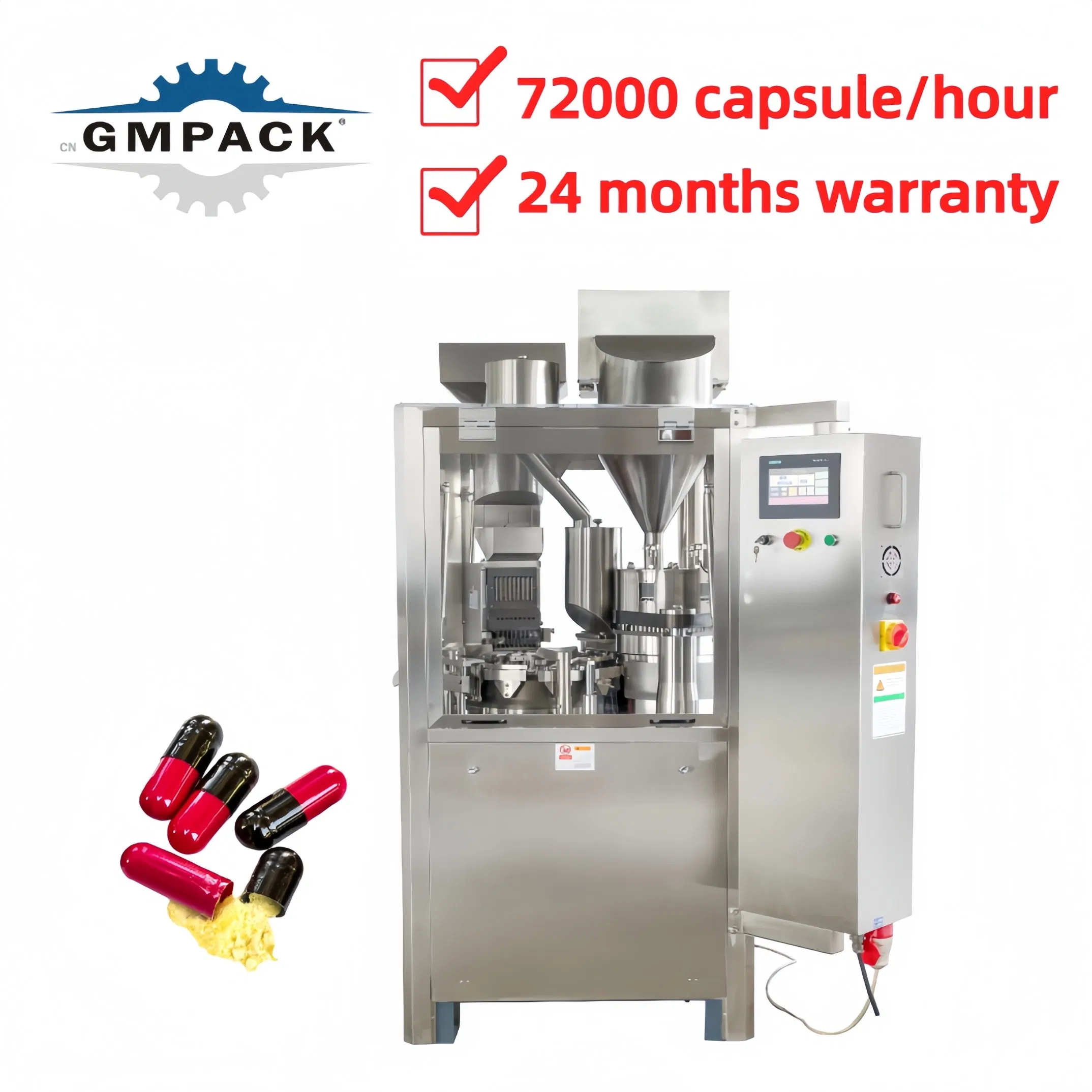 Njp600/800/1200 Pharmaceutical Full Automatic Pill Powder Liquid Granule Filler Equipment Pellet Hard Gelatin Tablet Auto Sealing Making Capsule Filling Machine