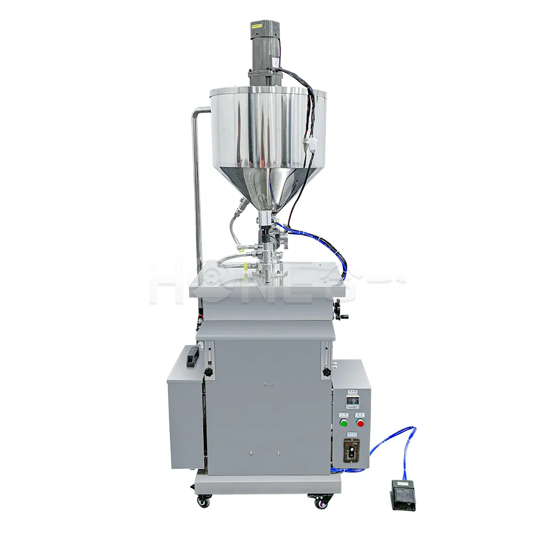 Hone Semi-Automatic Vertical Constant Temperature Filling Machine Single Head Paste Liquid Heating Mixing