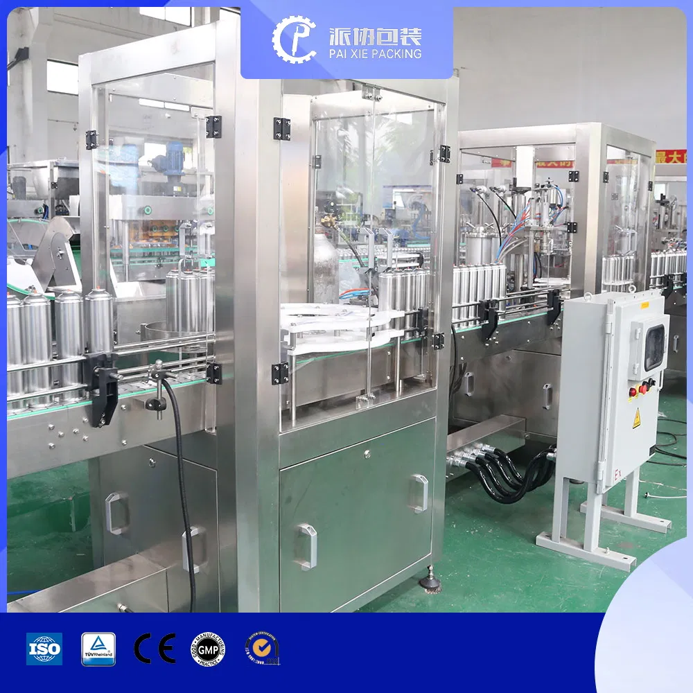 Automatic 2000 Bph Unitary Aerosol Metal Ball Metal Bottle Bag Gas Liquid Explosion -Proof Propellant Filling Machine