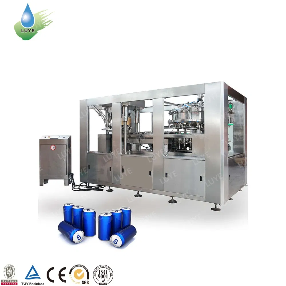 Aluminum Beverage Cans Liquid Filling Machine Packaging Line Agriculture Food Beverage Machine