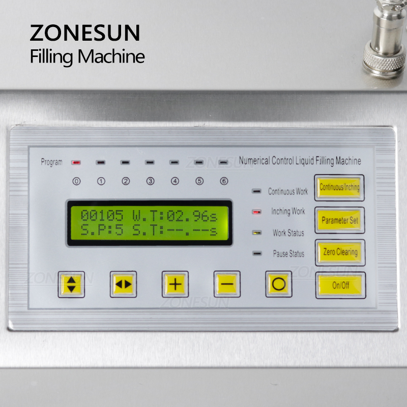 Zonesun Zs-Dtdp160A Automatic Liquid Filling Machine with Digital Control for Low Viscosity Products Water Juice Oil