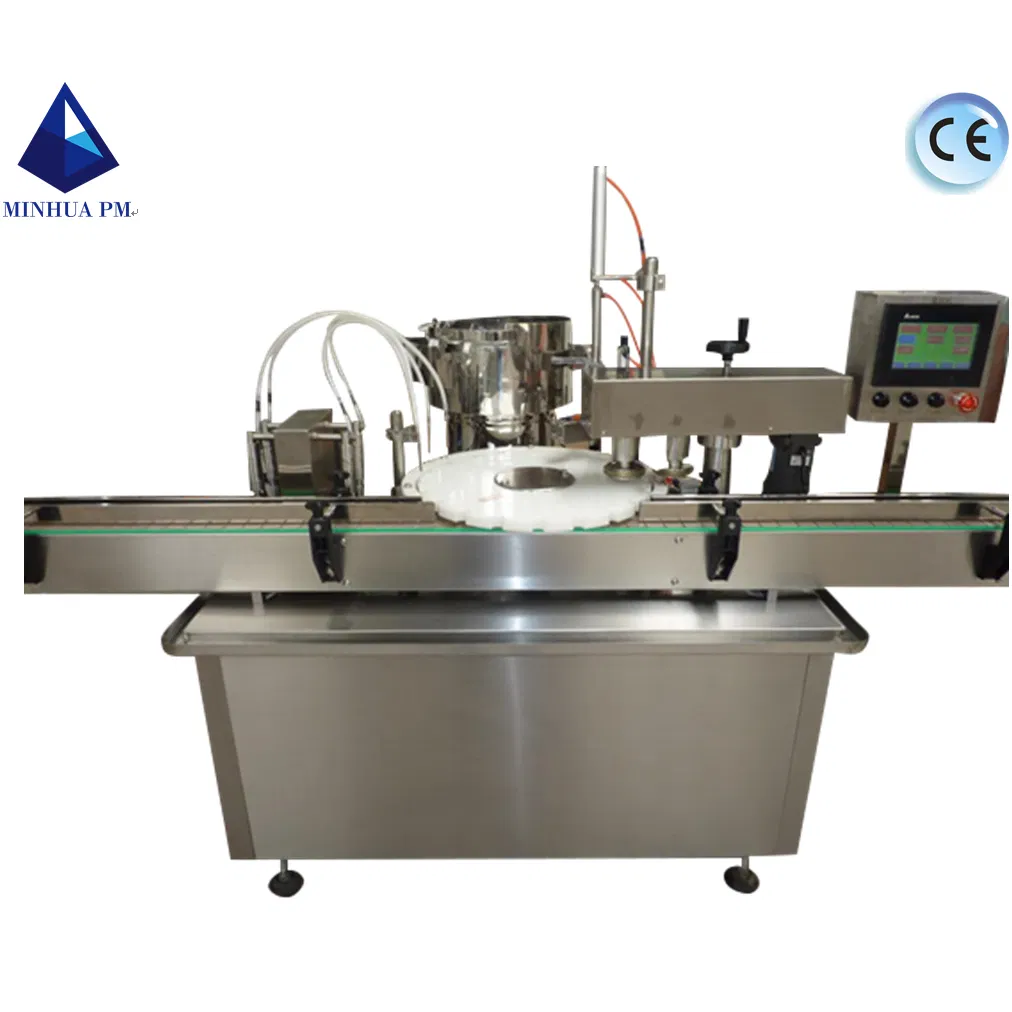 Automatic Spray Plastic Glass Bottle Dropper Peristaltic Pump Daily Chemical Vial Filler Eye Drops Liquid Filling and Capping Machine