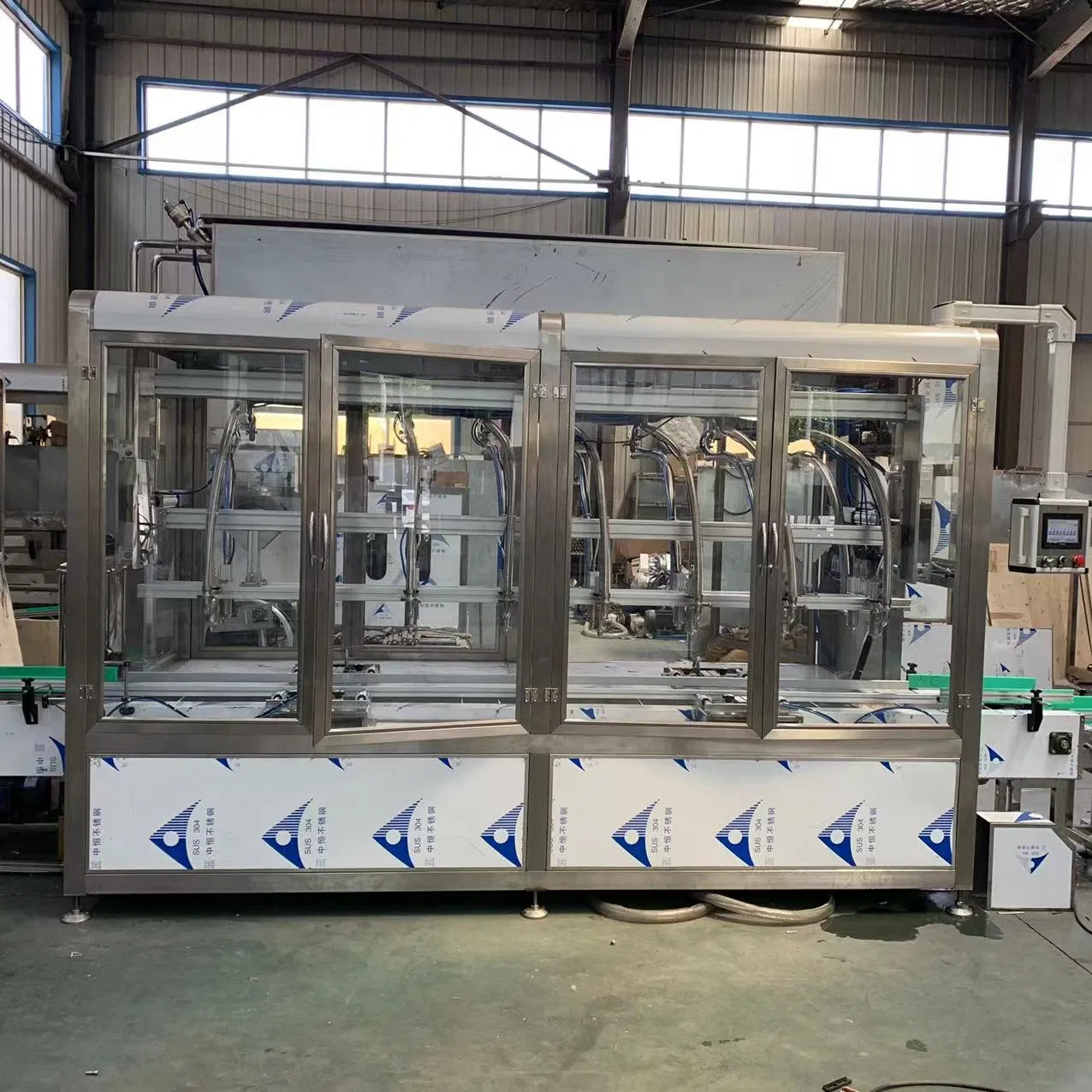 Semi-Automatic Overflow Fill Linear Gravity Liquid Weighing Filling Machine