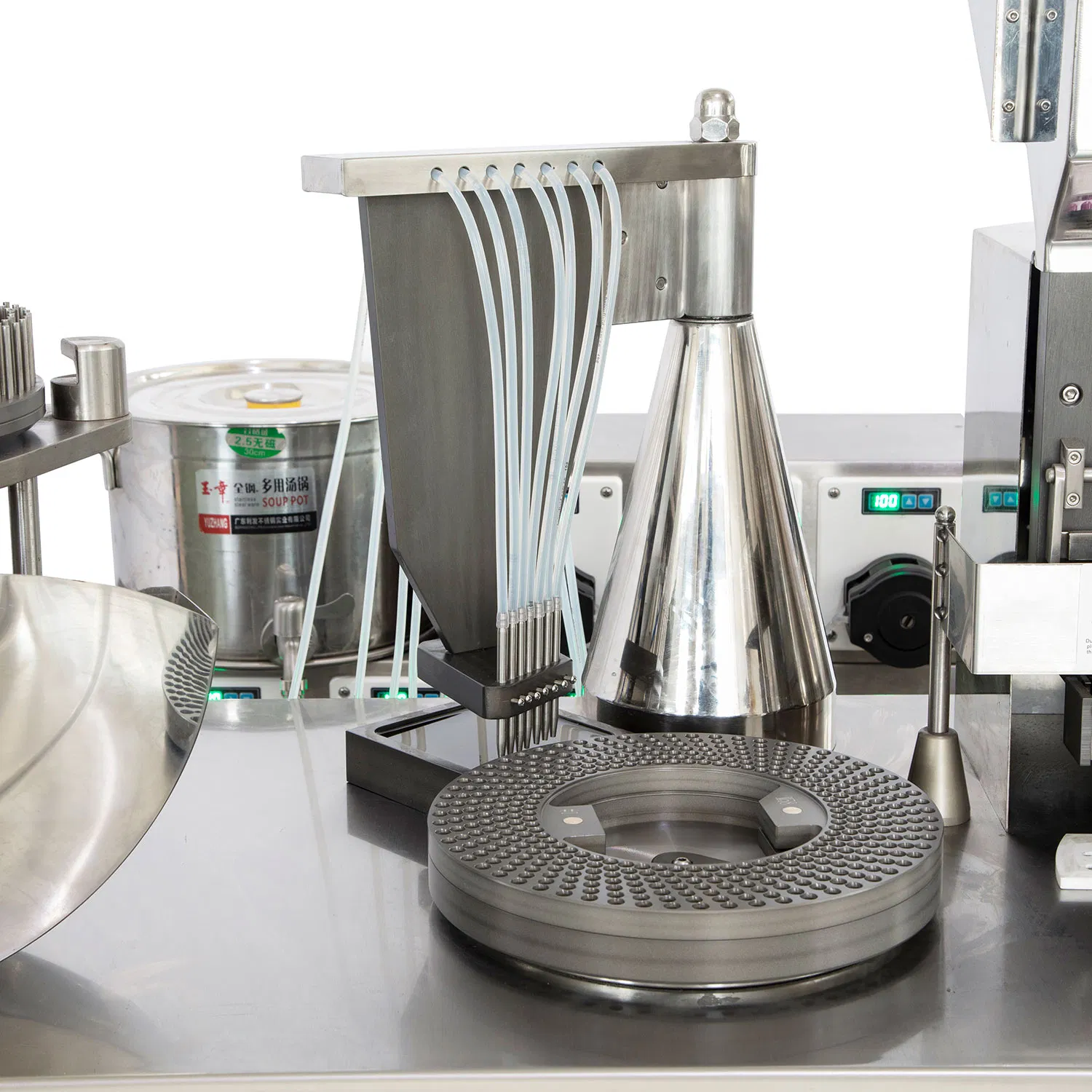 Latest Innovation Semi-Automatic Gelatin Capsule Filling Machine with Liquid Filler and Automatic Turntable Capsule Filling Machine