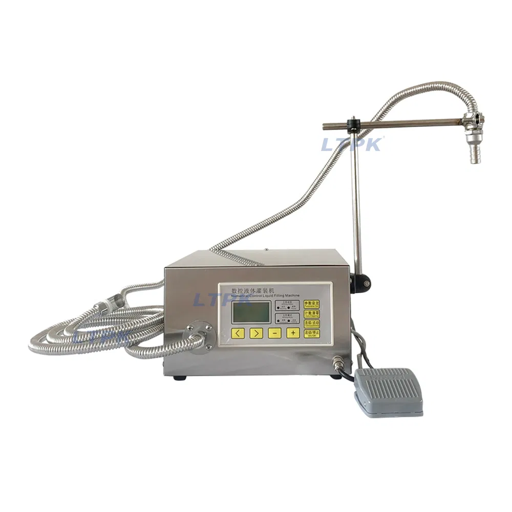 Semi-Automatic Gear Pump Peanut Oil Filler Grease Olive Lubricating Oil Liquid Bottle Filling Machine