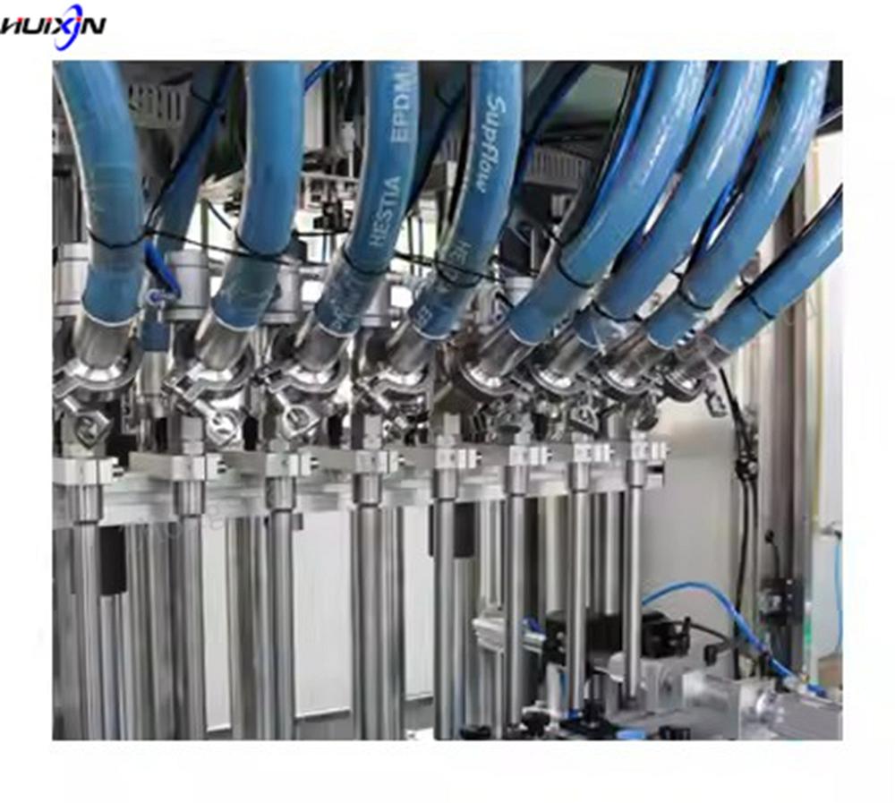 Multi-Head Linear Type Full Automatic Cosmetic Cream Lotion Shampoo Liquid Soap Detergent Bottle Servo Driven Volumetric Piston Liquid Filling Machine