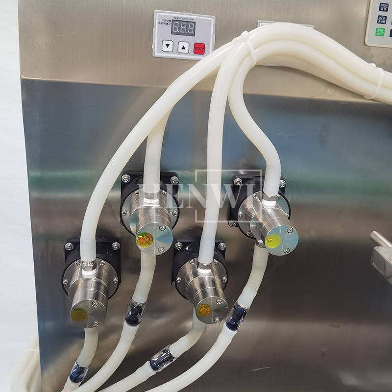 New Design Small Digital Magnetic Pump Low Viscosity Liquid Filling Machine Customized 2/4/6/8/10 Head Filling Nozzles