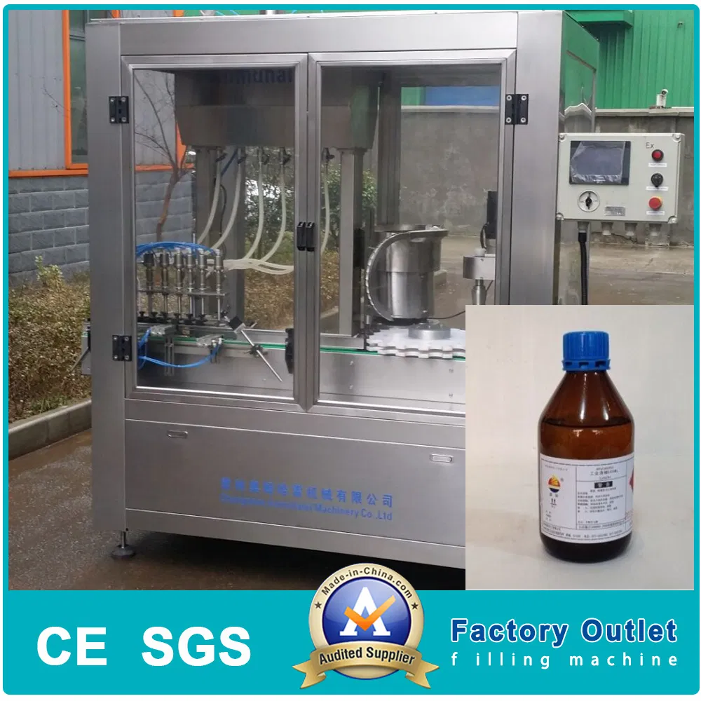 Explosion-Proof Small Plastic Bottle 50ml Alcohol Liquid Filling Capping Machine