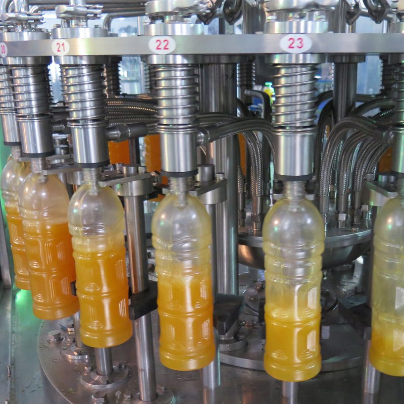 Juice Filling Machine / Automatic Overflow Liquid Bottle Filler for Beverage Juice