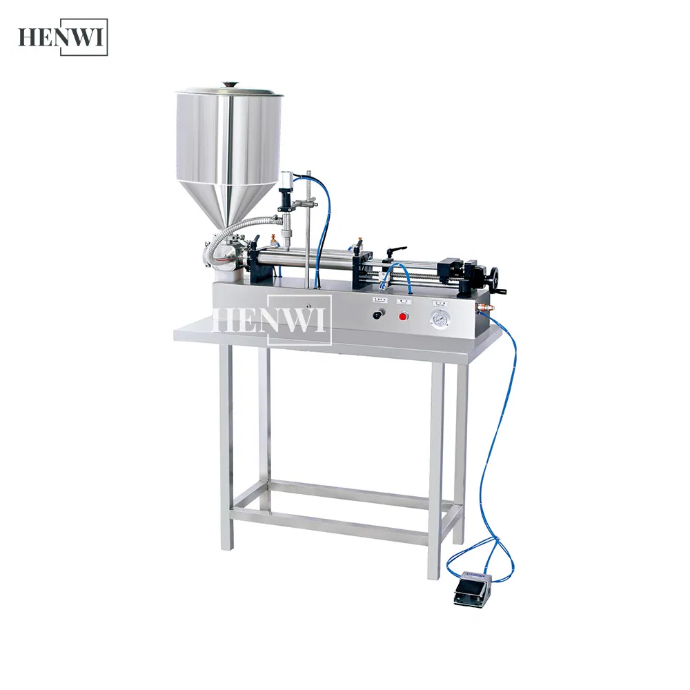 High Speed Semi Automatic Piston Volumetric Filling Machine for Lotion Liquid Wine Oil Juice Sauce Coffee Bottle Filler Machinery