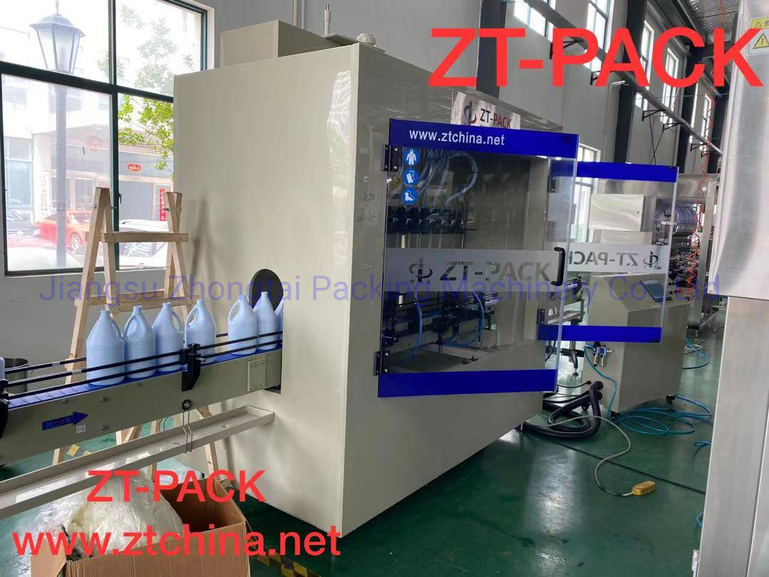 Automatic Anti-Corrosive Piston Type Liquid Toilet Bowl Cleaner Tilted Bottle Filling Machine