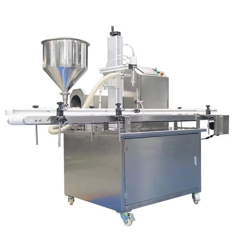 Automatic Servo Gear Pump Bottle Filling Machine with One Filling Head, Liquid Filler, Cream Sauce Filling Equipment