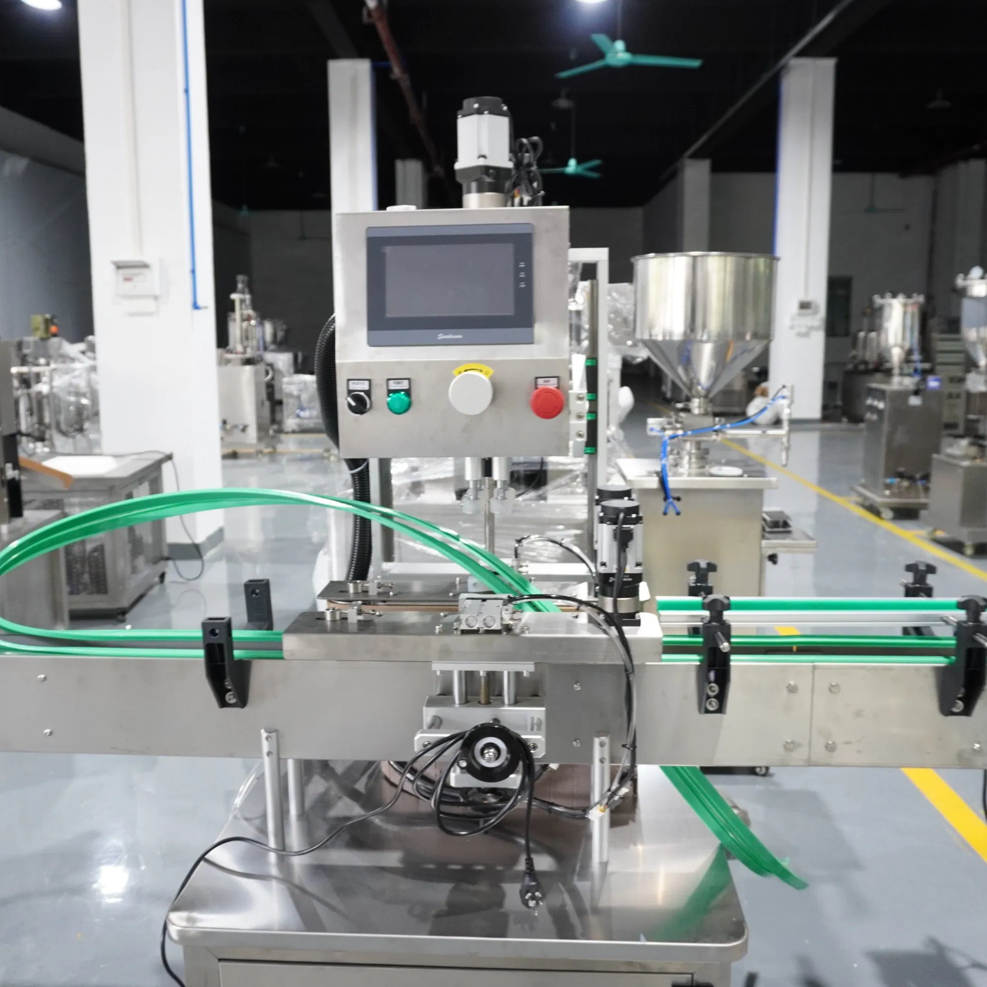 Automatic Shampoo Skincare Face Cream Foundation Ointment Wax Hair Care Liquid Semi-Automatic Filling and Capping Sealing Machine for Cosmetic Production Line