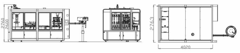 Piston-Type Capping and Filling Machine for 20ml-100ml High Viscosity Liquid Pesticides - 10, 000 Bottles Per Hour
