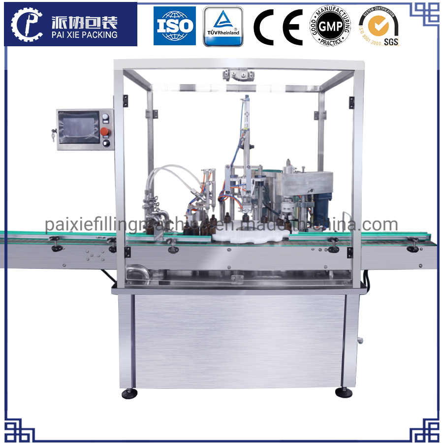 Automatic Air Freshener Liquid Food Packaging Machine Aerosol Cans Filling Sealing Crimping Machine
