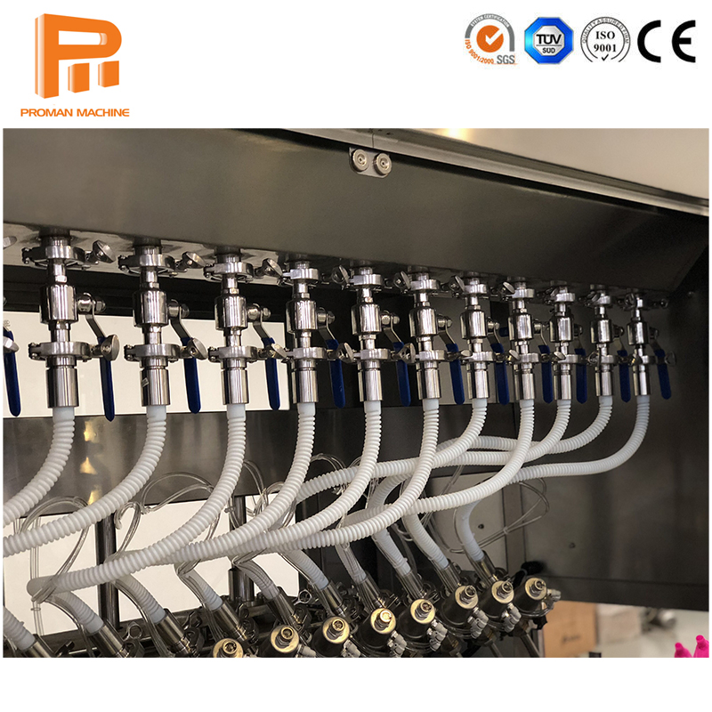 Automatic Servo Piston Oil Daily Chemical Detergent Shampoo Soap Sanitizer Hair Cleaning Liquid Bottle Ketchup Filling Packing Machine