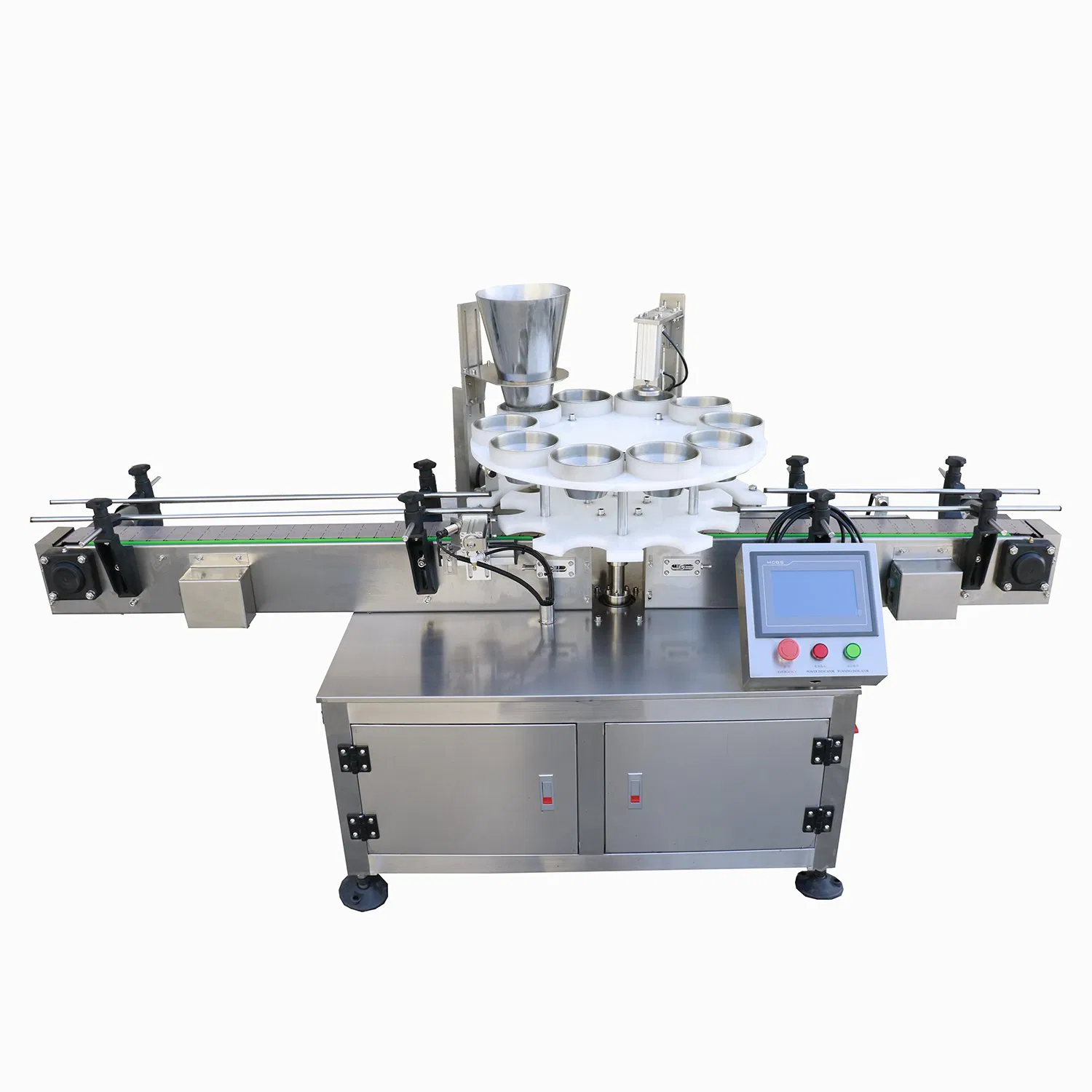 Granules/Powder/Liquid/Paste Filling Capping Sealing Labeling Packaging Machine Production Line for Plastic Jar/Can/Bottle