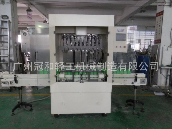 8 Linear Overflow Liquid Filling Machine for Detergent Oil Fluid