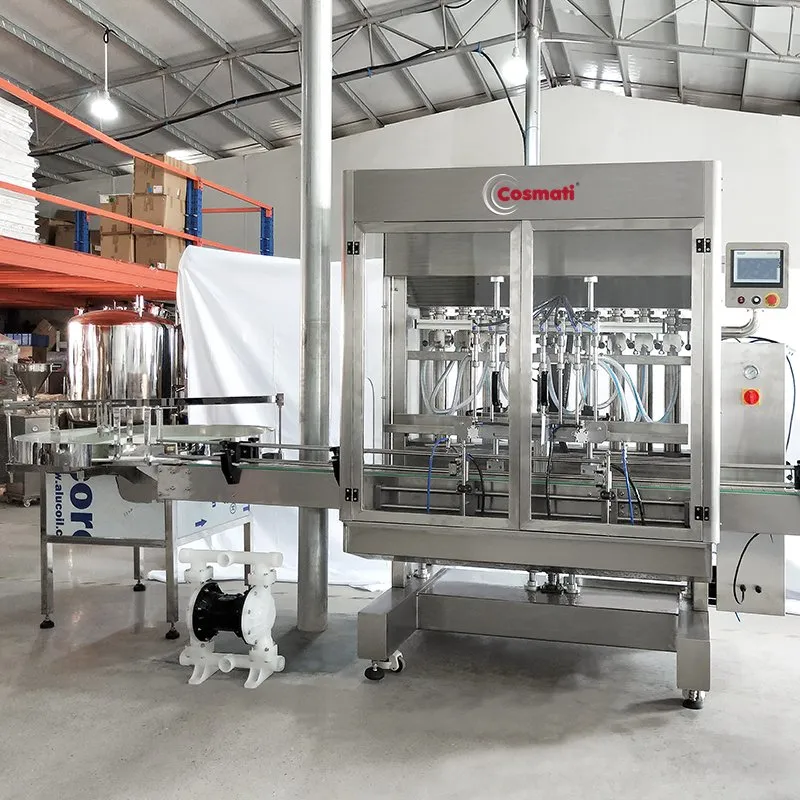 Multi Heads Piston Liquid Detergent Filling Machine Daily Chemical Shampoo Lotion Filler