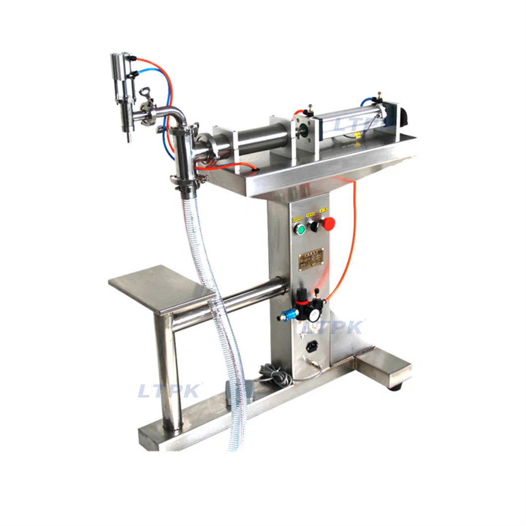 100-1000ml Vertical Semi Automatic Floor Type Low Viscosity Gel Juice Cooking Olive Oil Liquid Filling Machine