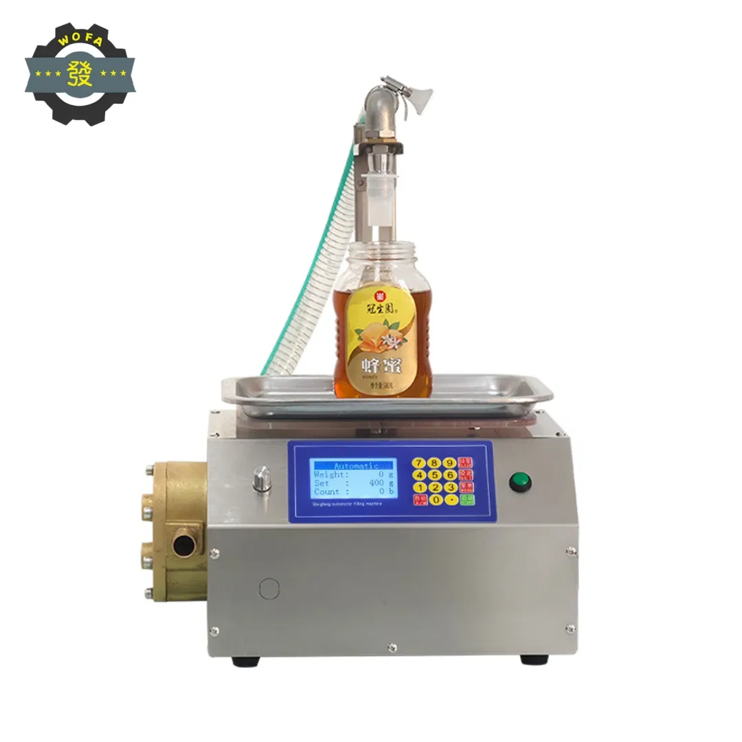 Jia He L15 Small Liquid Automatic Quantitative Weighing Filling Machine Gear Pump Honey Cooking Oil Sesame Paste Filling Machine