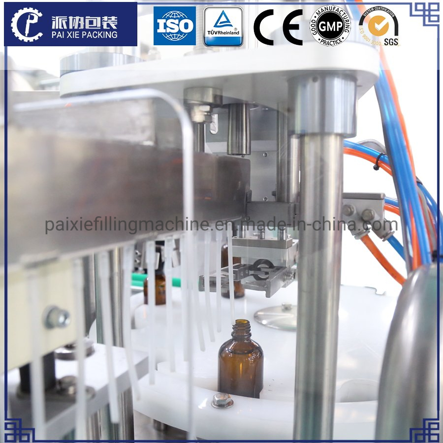 Automatic Air Freshener Liquid Food Packaging Machine Aerosol Cans Filling Sealing Crimping Machine