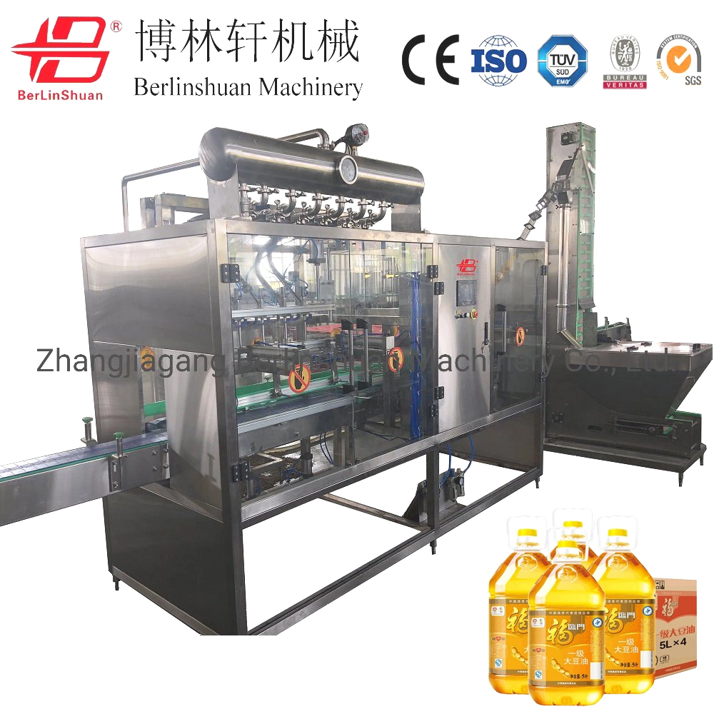 Automatic Liquid Condiment Cooking Edible Oil Tomato Sauce Honey Shampoo Cleaning Detergent Plastic Glass Bottle Volumetric Filling Machine / Bottling Plant