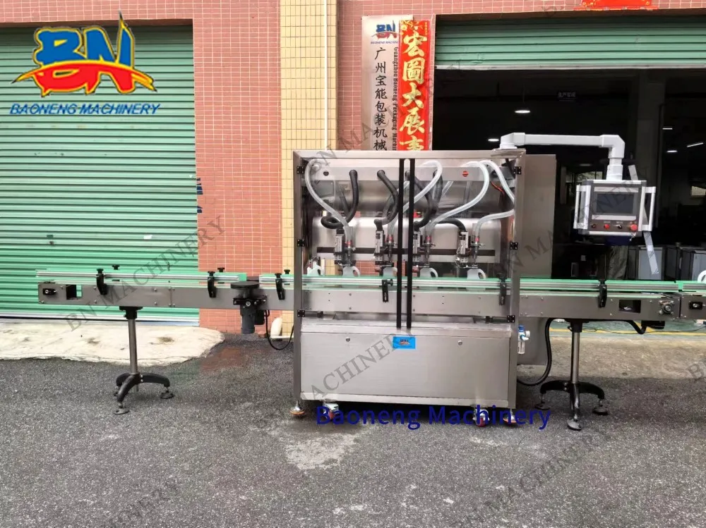 Automatic 4-Nozzle Servo Tracking Filling Machine