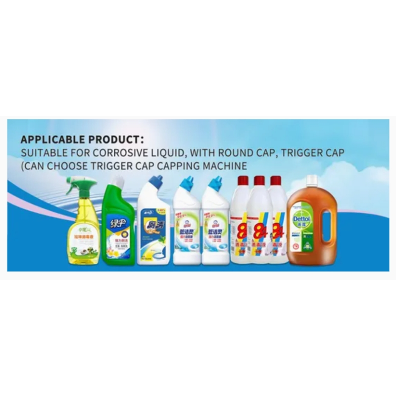 Anti-Corrosion Non-Metal High Speed Detergent Intelligent Capping Packing Liquid Filling Machine for Daily Chemical