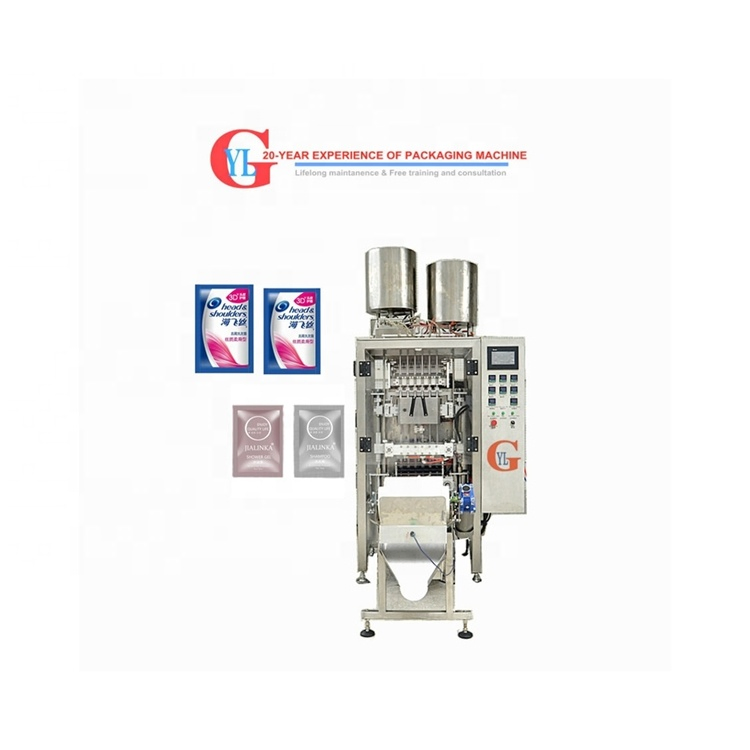 Small Sachet Tomato Paste Ketchup Shampoo Facial Cream Lash Shampoo Automatic Filling Packing Machine
