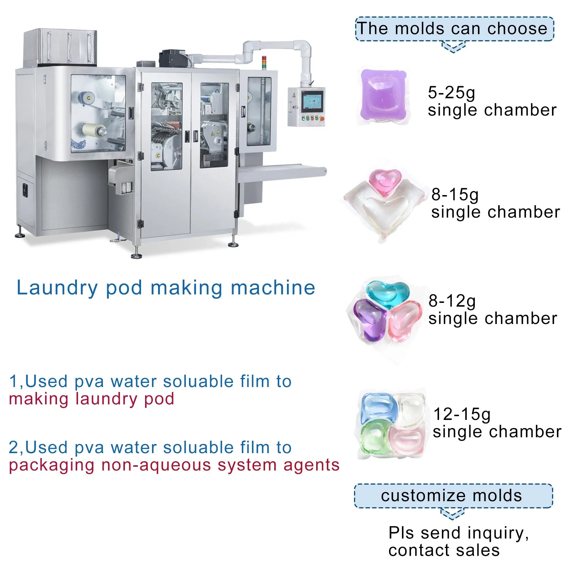 Polyva Sell Well Semi Automatic Capsule and Liquid Filling Capsule Filling Automatic Laundry Detergent Pod Machine