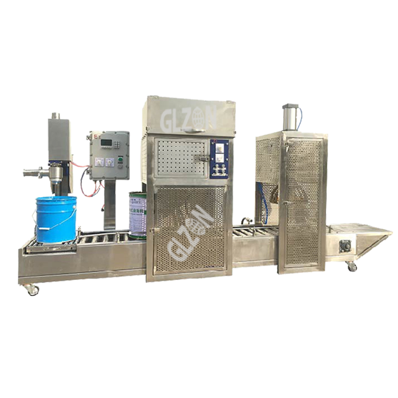 20L Drum Filling Machine 5 Gallon Pail &amp; Gallon Filling Machine Oil Liquid &amp; Jerry Can Filling Machine for Industrial Paint Production