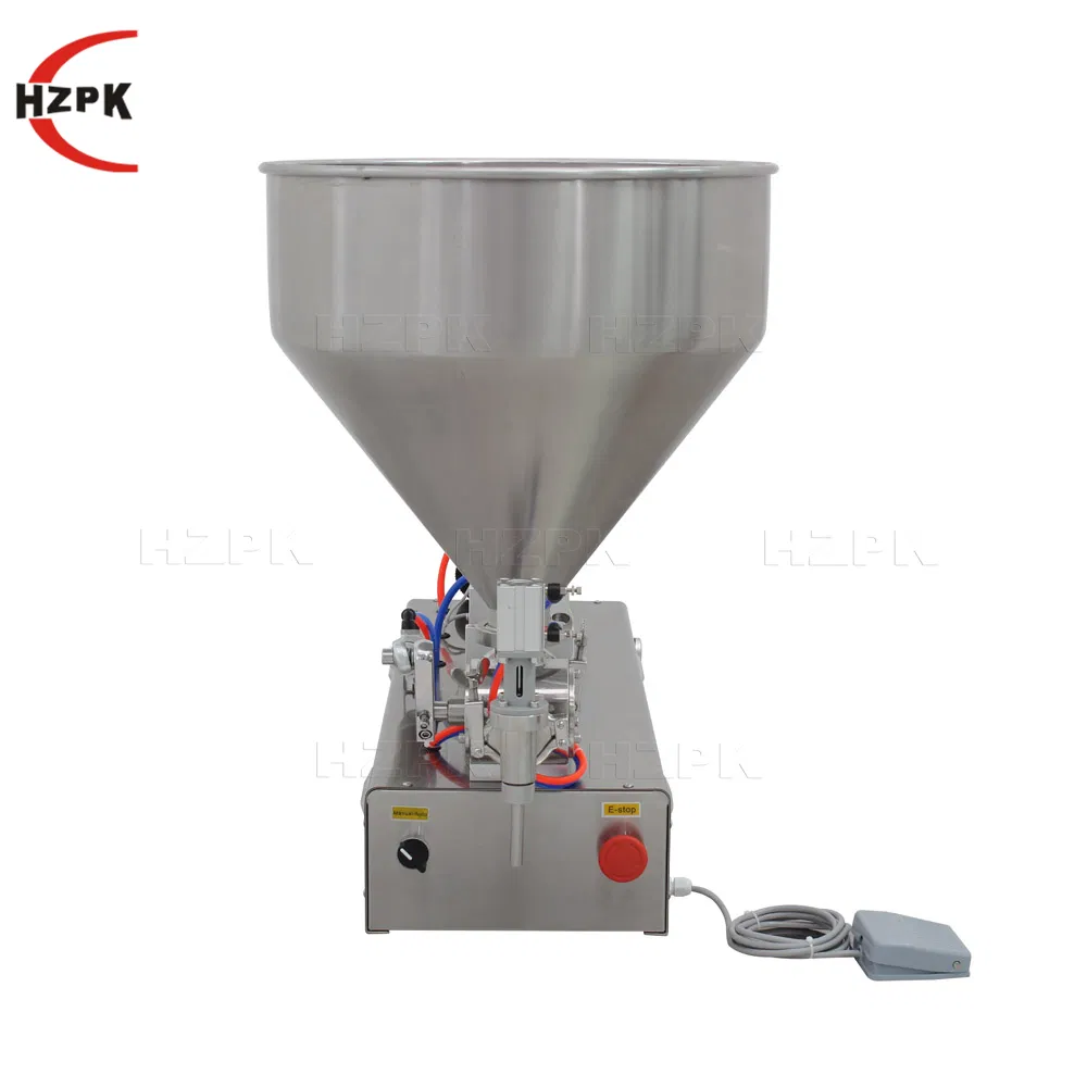 Hzpk Single-Head Filling Machine Water Dishwashing Liquid Thick Perfume Filling Machine