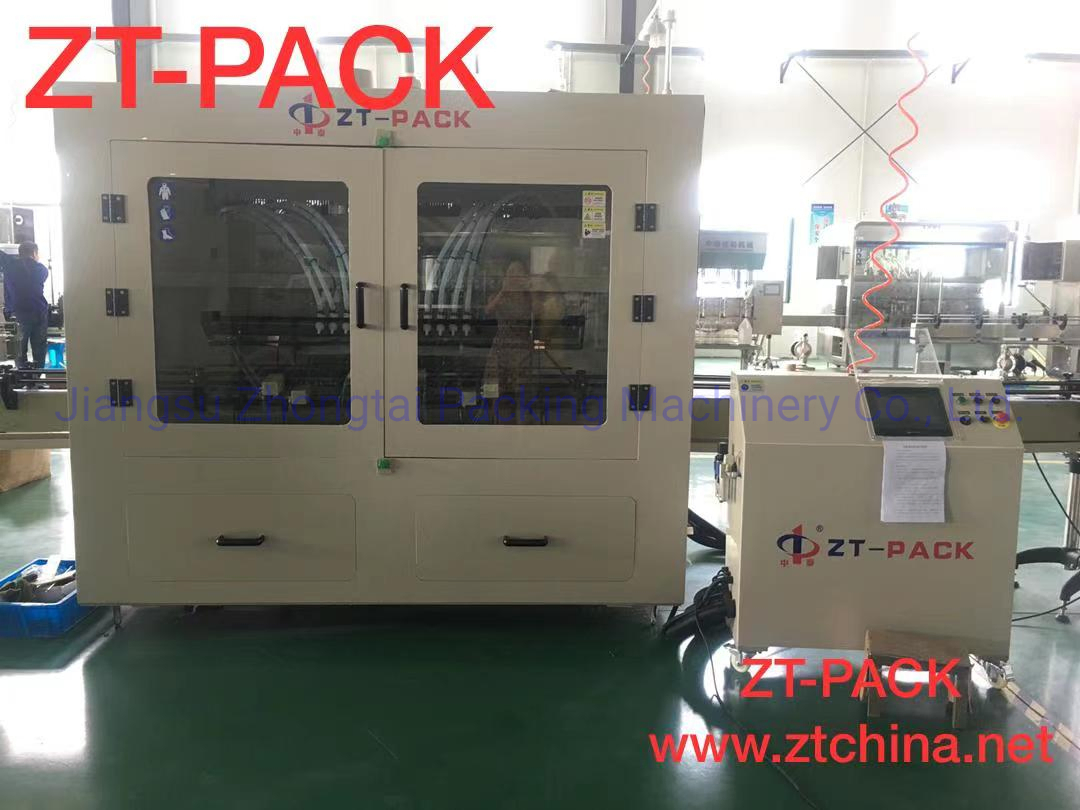 Automatic Anti-Corrosive Piston Type Liquid Toilet Bowl Cleaner Tilted Bottle Filling Machine