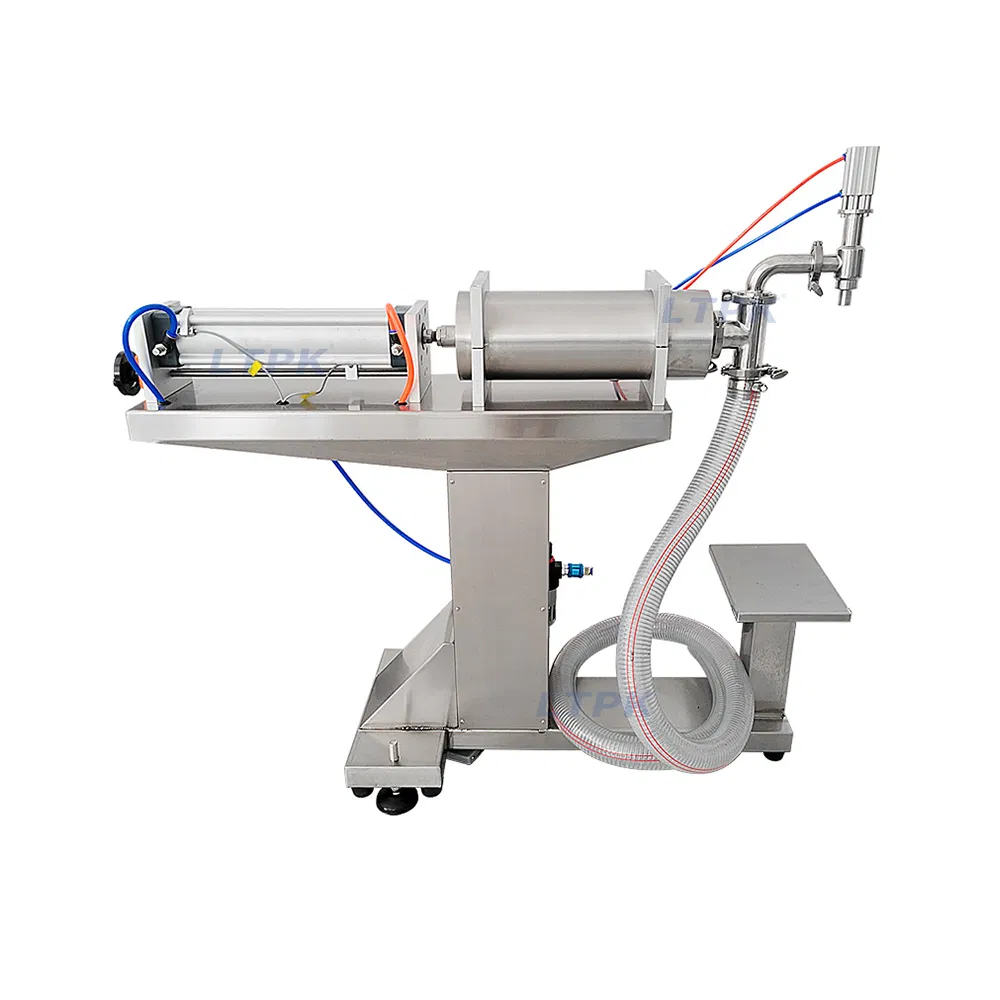 Floor Type Semi Automatic Pneumatic Piston Pump Detergent Juice Oil Bottles Liquid Filling Machine
