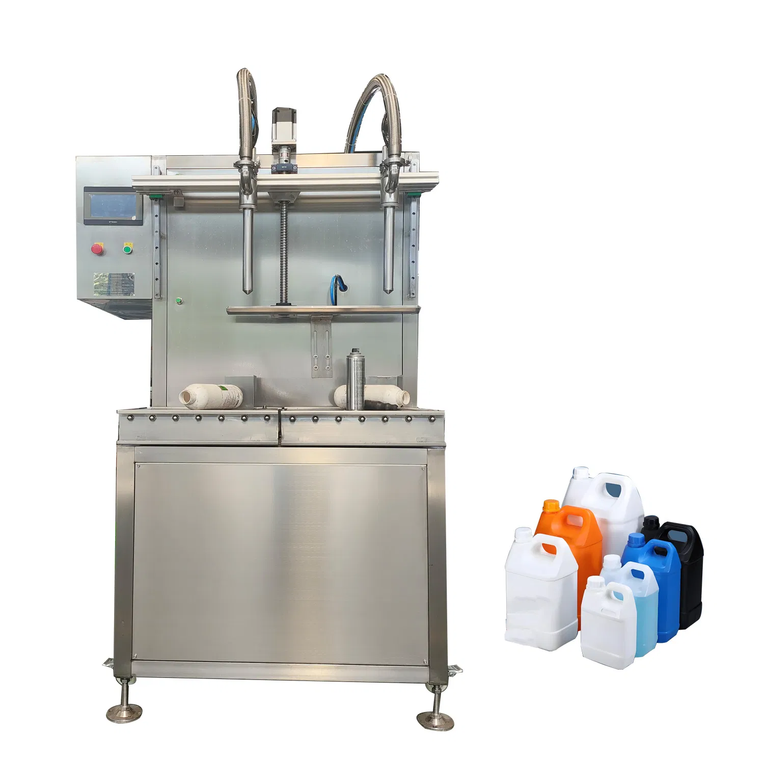 Semi-Automatic Overflow Fill Linear Gravity Liquid Weighing Filling Machine