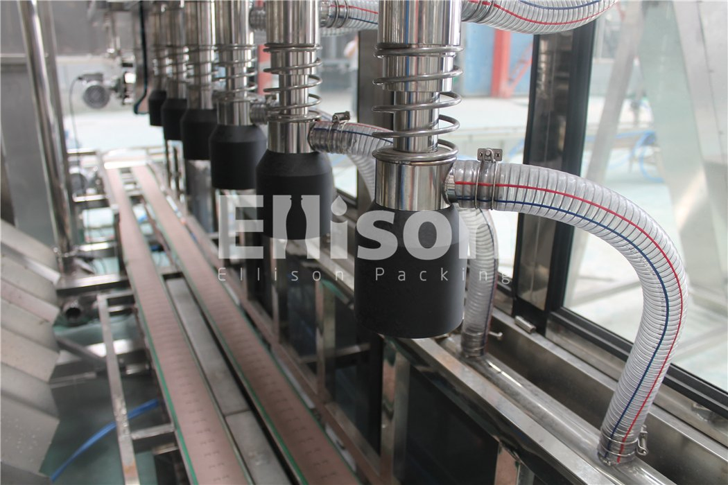 Full Automatic Explosion Proof Piston Dosing 1 Gallon Bottle Liquid/Gel/Detergent Filling Machine 8 Heads Filling Line