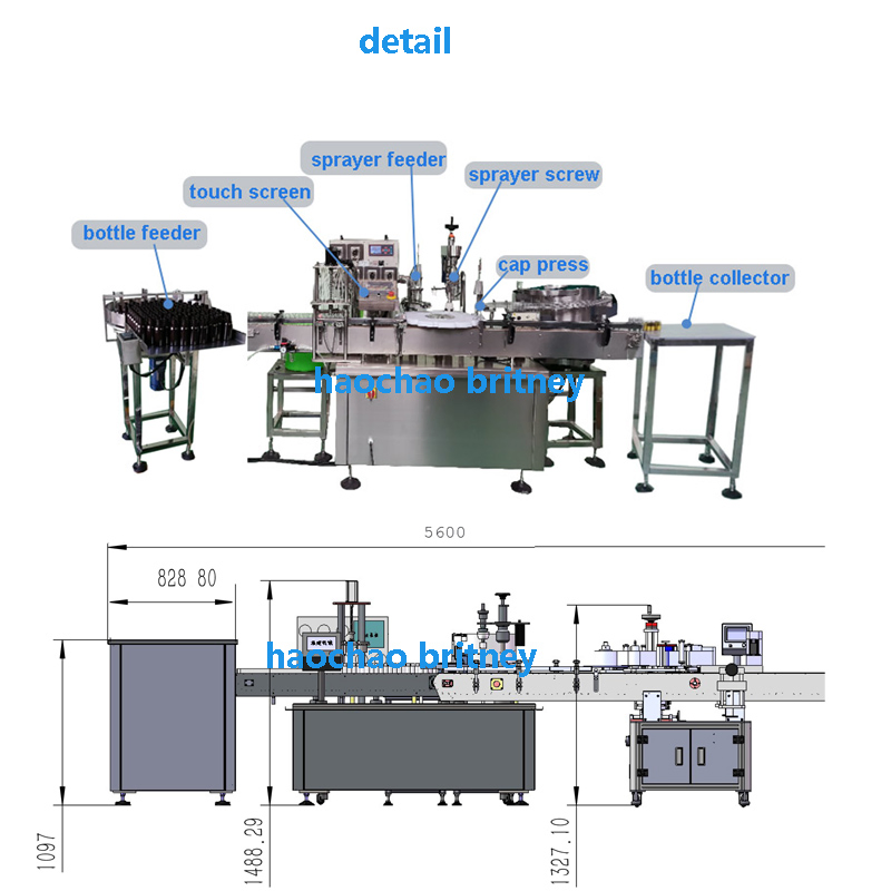 Automatic 4 Heads Explosion Proof Perfume Filling Machine Liquid