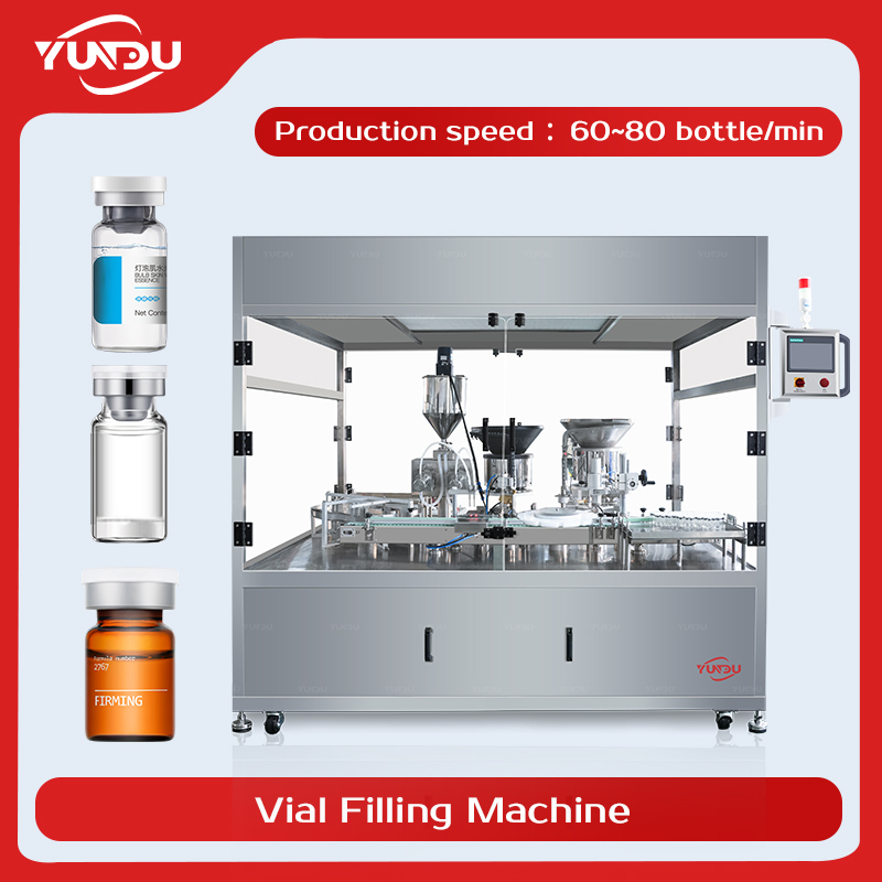 Fully Automatic Moisturizing Water Vial Filling Machine Moisturizing Water Filling and Capping Machine Low Viscosity Liquid Filling Equipment