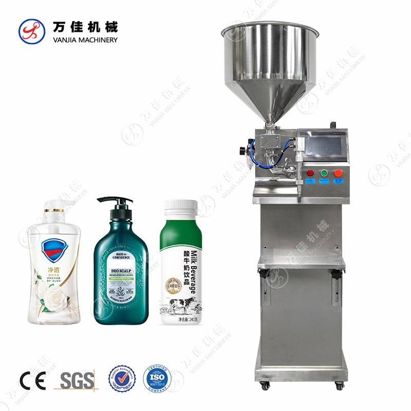 Semi Automatic High Precision Ointment Gel Servo Driven Gear Pump Liquid Filling Machine