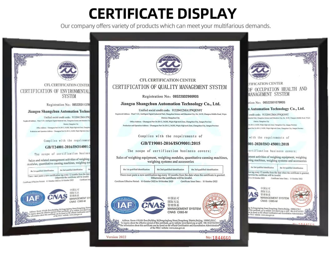 Product Certifications