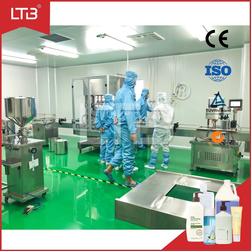 Multi-Head Liquid Filling Machine Shampoo Conditioner Adjustable Nozzles 100ml to 1000ml Bottles Overflow Protection Capping Machine