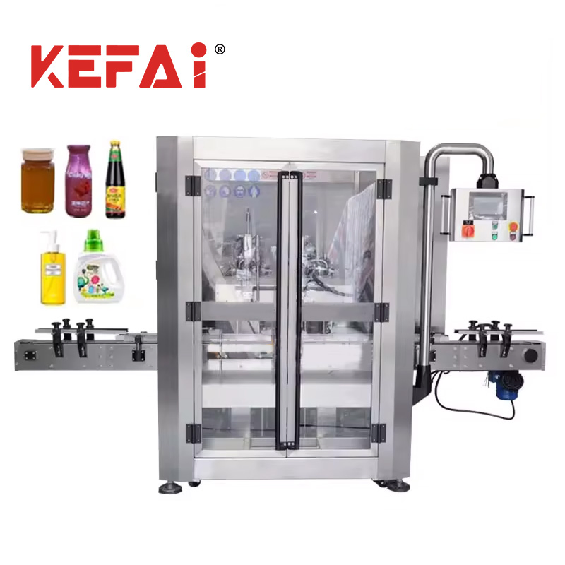 Kefai 4 Head Tracking Mobile High Viscosity Liquid Shampoo Bottling Filling Machine