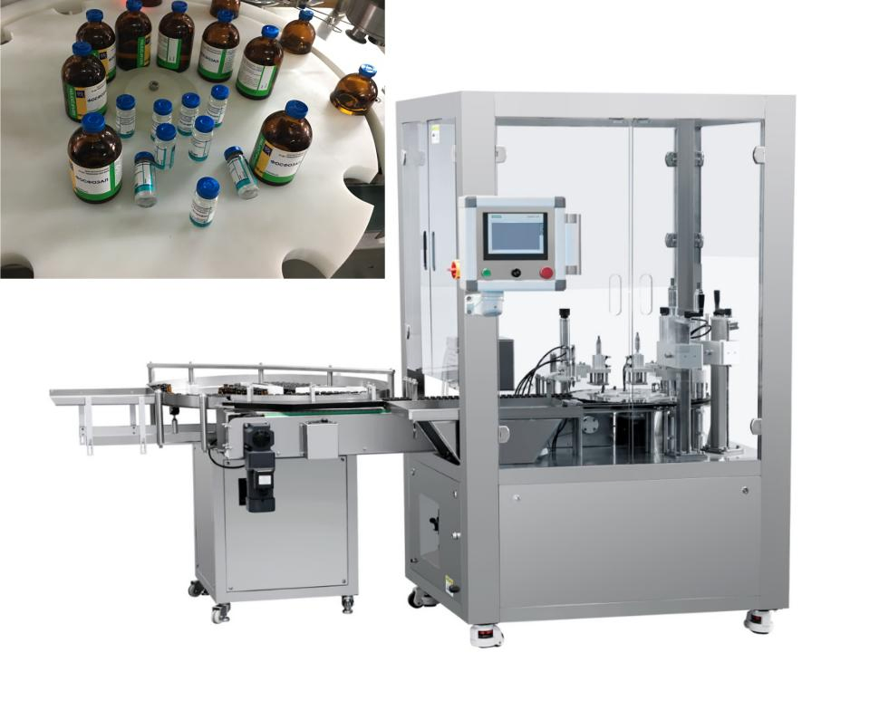 Auto Glass 5ml 10ml 15ml Liquid Powder Glass Vial Bottle Filling Machine