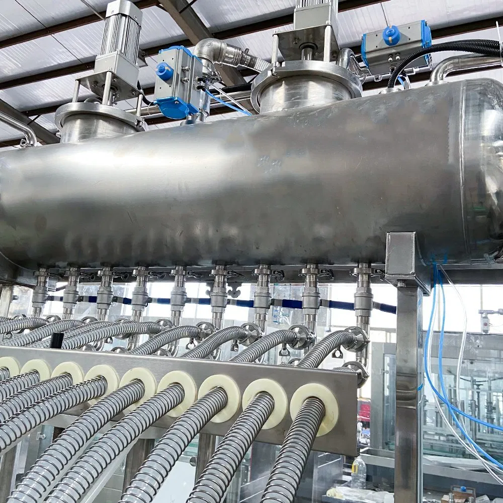 Auto Linear Self Flow Gravity Liquid Filling Machine for Seasoning Soy Sauce Vinegar