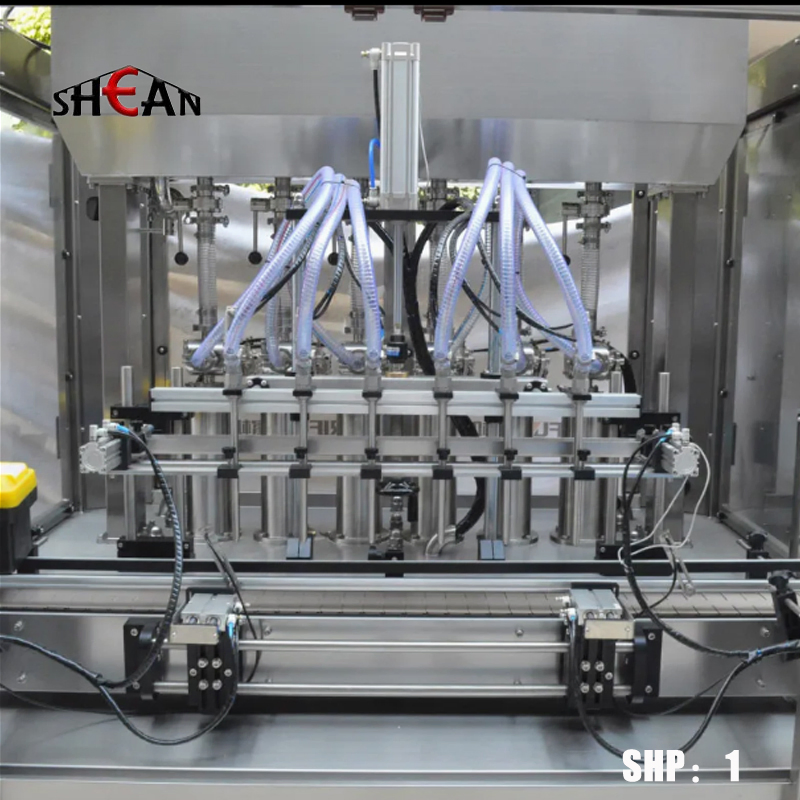 High Quality Multi-Head Straight Line Liquid Linear Can Condiment Soy Sauce Filling Machine